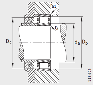 FAG N202-E-TVP2 Mounting dimensions