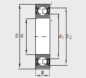 Deep groove ball bearing single row 
