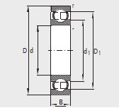 Deep groove ball bearing single row 